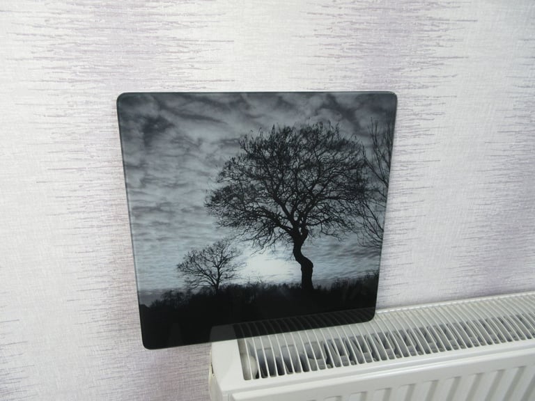 image for Glass Hanging Picture In Black & White