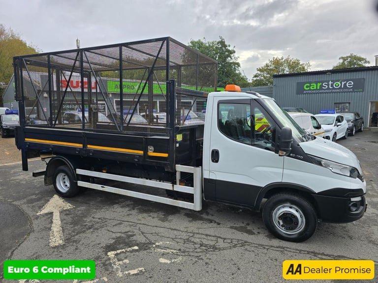 2019 Iveco Daily 3.0D HPI 65C caged Tipper in white, 45,000 miles, 1 owner, Euro 6 ULEZ, 6-s TIPP...