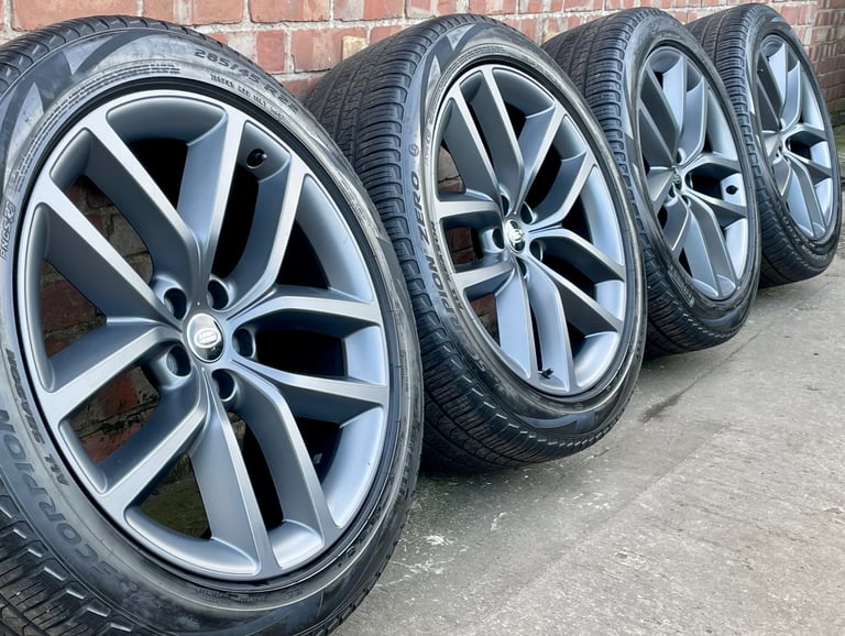 Genuine Range Rover Sport Vogue 22" Alloy Wheels Satin Grey 5127 L460 L461 Tyres