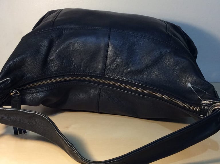 Italy Black Leather Bag 