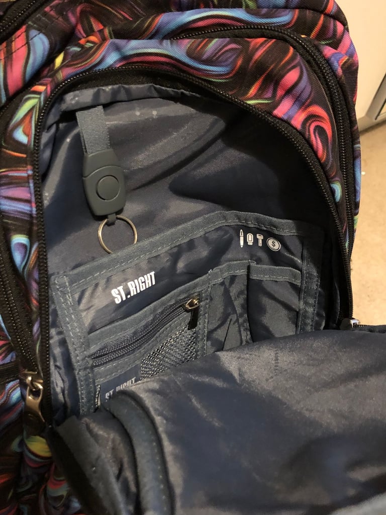 St. Right Girl Mosaic School Backpack Cat Tote Bag Crossbody Bag