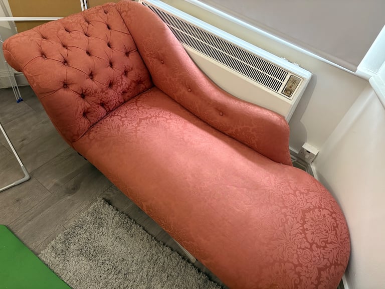 Victorian Blush Pink Chaise Lounge,moved now to Ealing!!