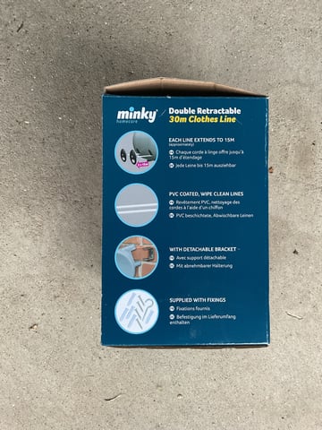 Milky Double Retractable Clothes Line in Sheffield, South