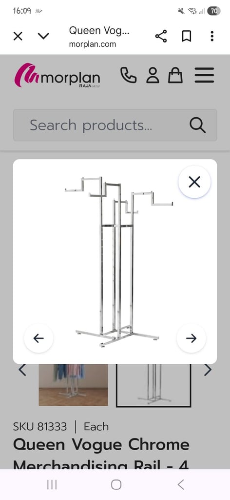 image for BRAND NEW Multi Arm Clothes Rail