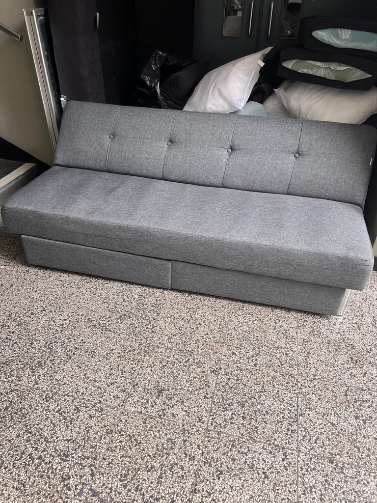 Grey ikea futon 
