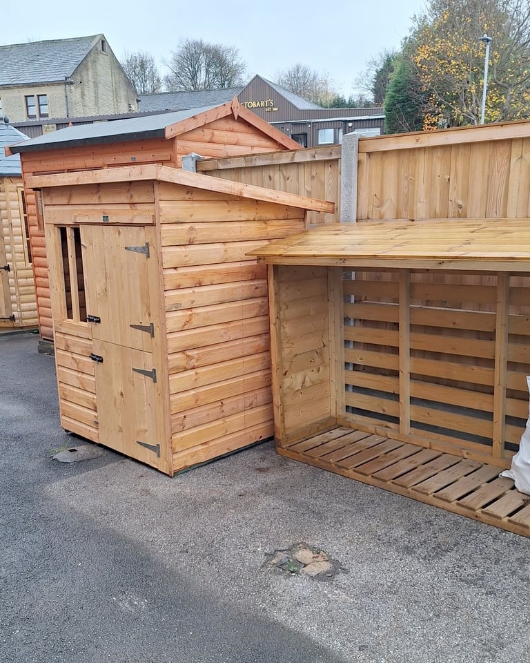 Dog Kennel Outdoor Pinelap Deluxe 4FT x 4FT Large Wooden Kennel Fully T&G 12mm