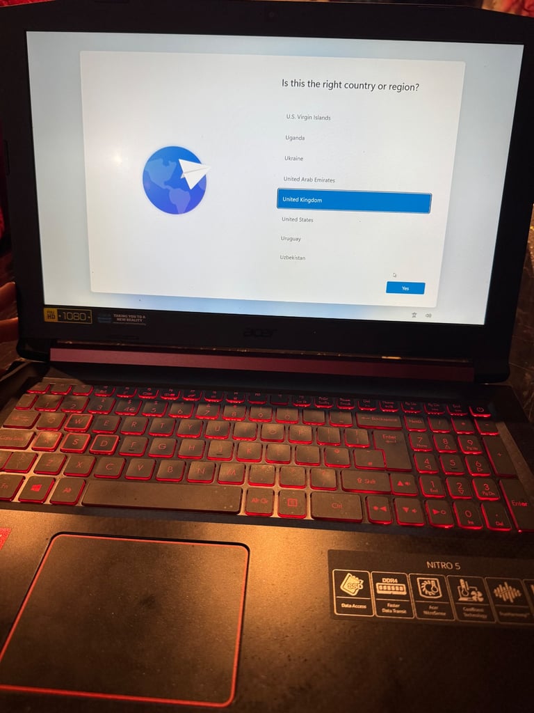 Acer nitro 5 laptop 