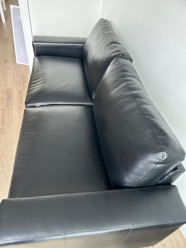 Black Leather Couch