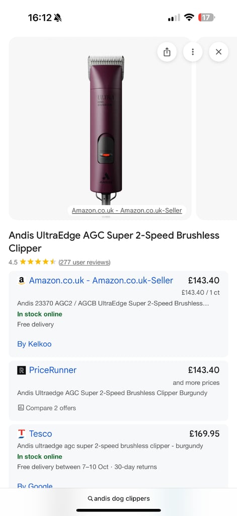 Dog grooming kit - dog clippers 