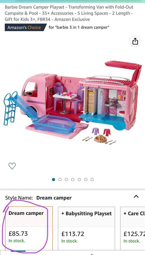 BARBIE - Camping-car transformable - FBR34