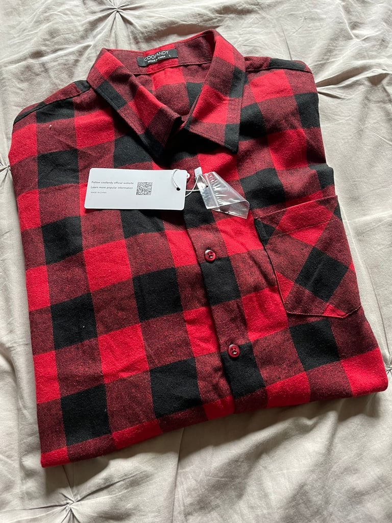 image for Shirt for Men  Brand new Red/Black check 