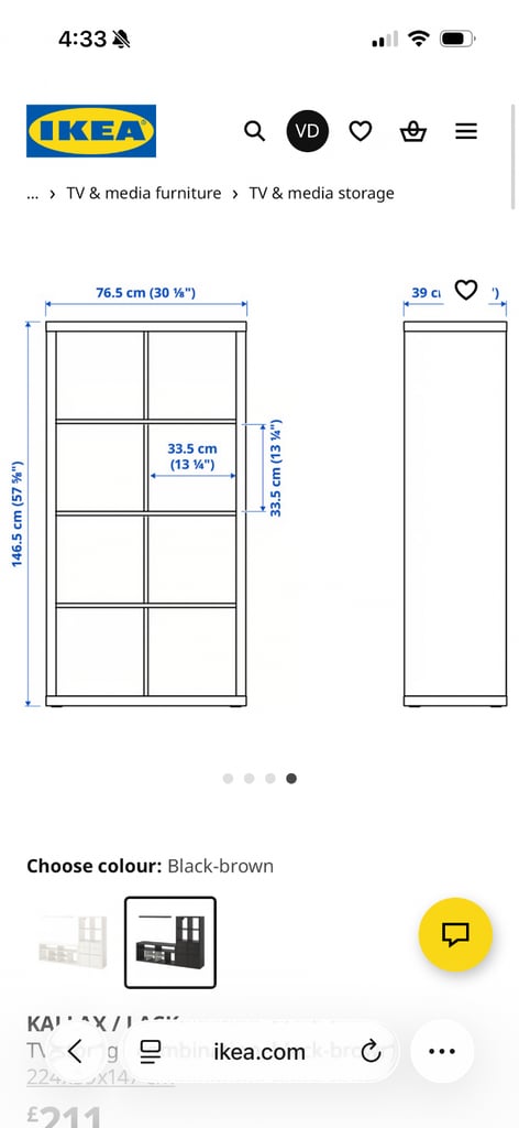 IKEA TV Stand & Shelving Unit