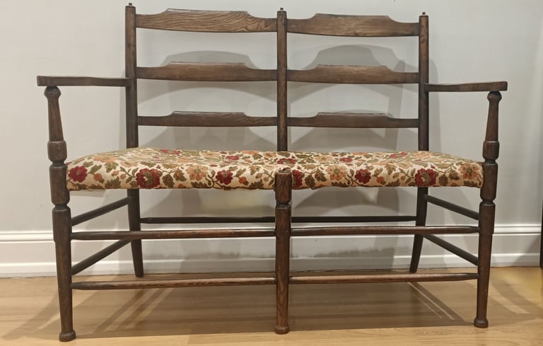 image for Antique wooden double bench