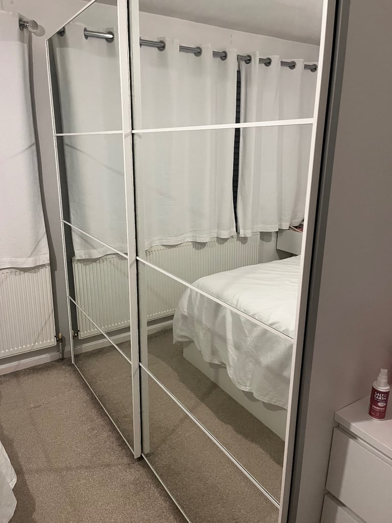 image for IKEA sliding door mirror wardrobe