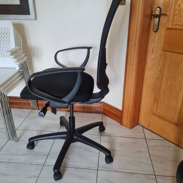 Black sven christiansan netback office chairs 