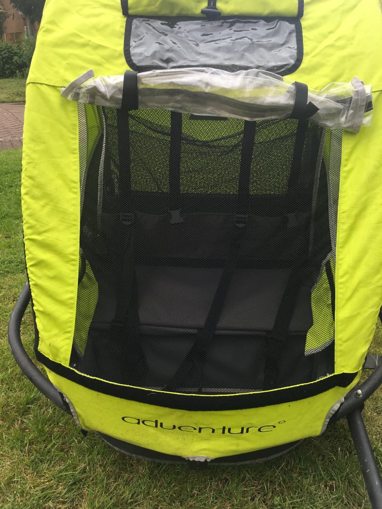 Used 2 seater bicycle trailer and pushchair conversion kit