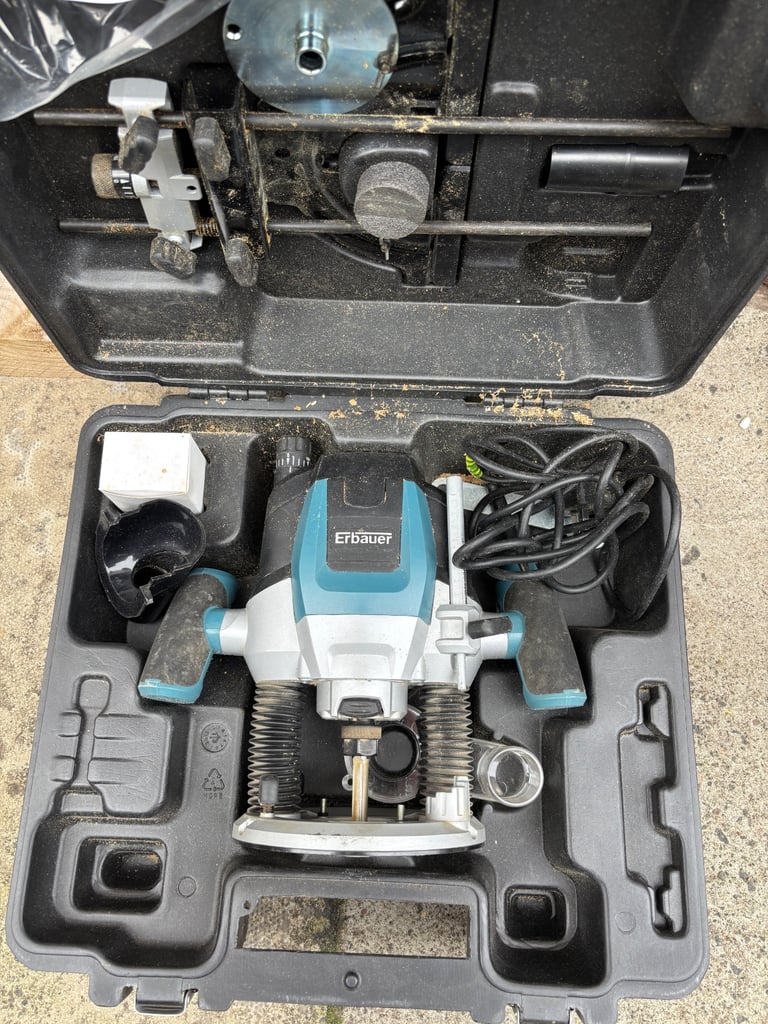 image for 240v Erbauer 12mm Router and Erbauer Biscuit Jointer