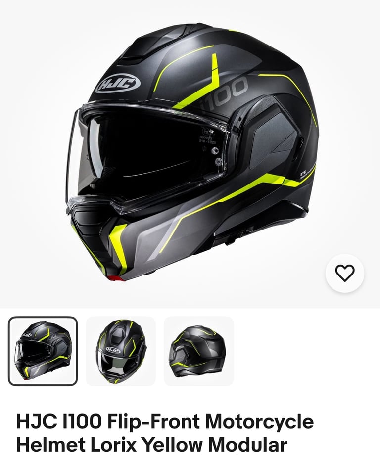 HJC i100 flip helmet with sun visor Large 