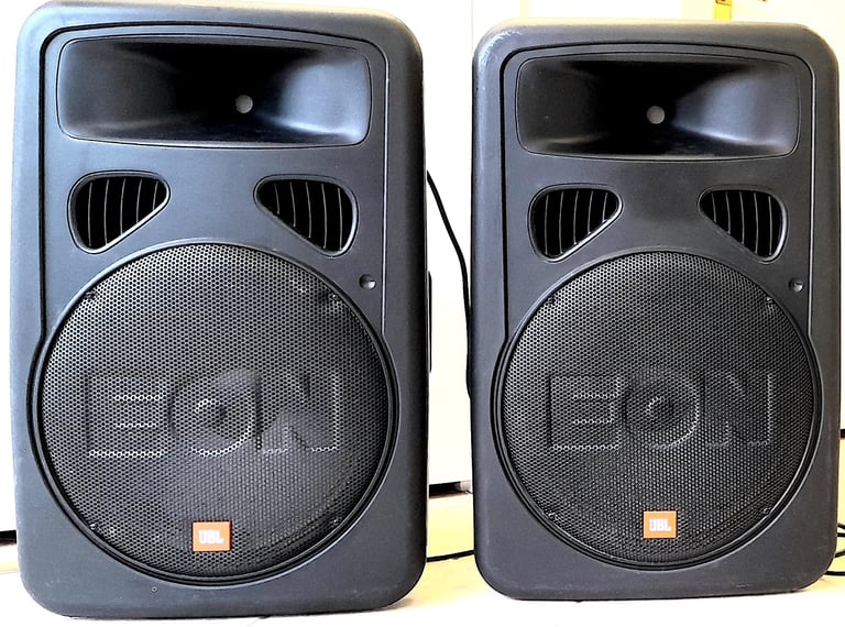 JBL EON 15 G2 ACTIVE PROFESSIONAL 1500 W PA SYSTEM and PROEL STANDS