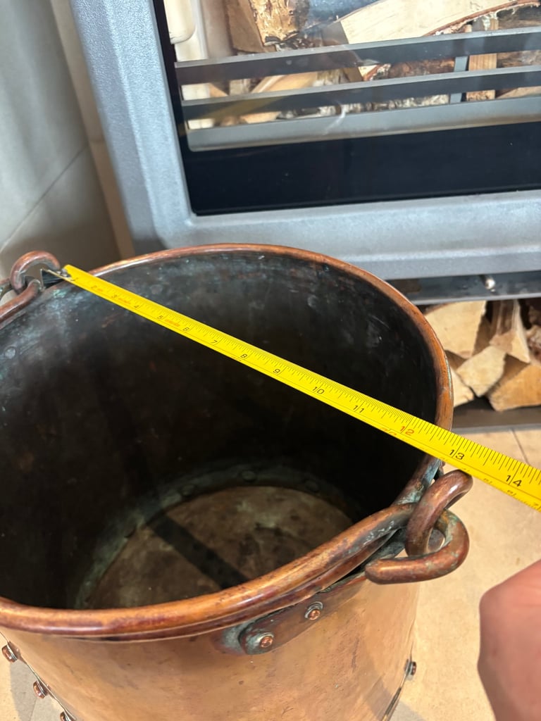 Antique English Copper Bucket circa 1880