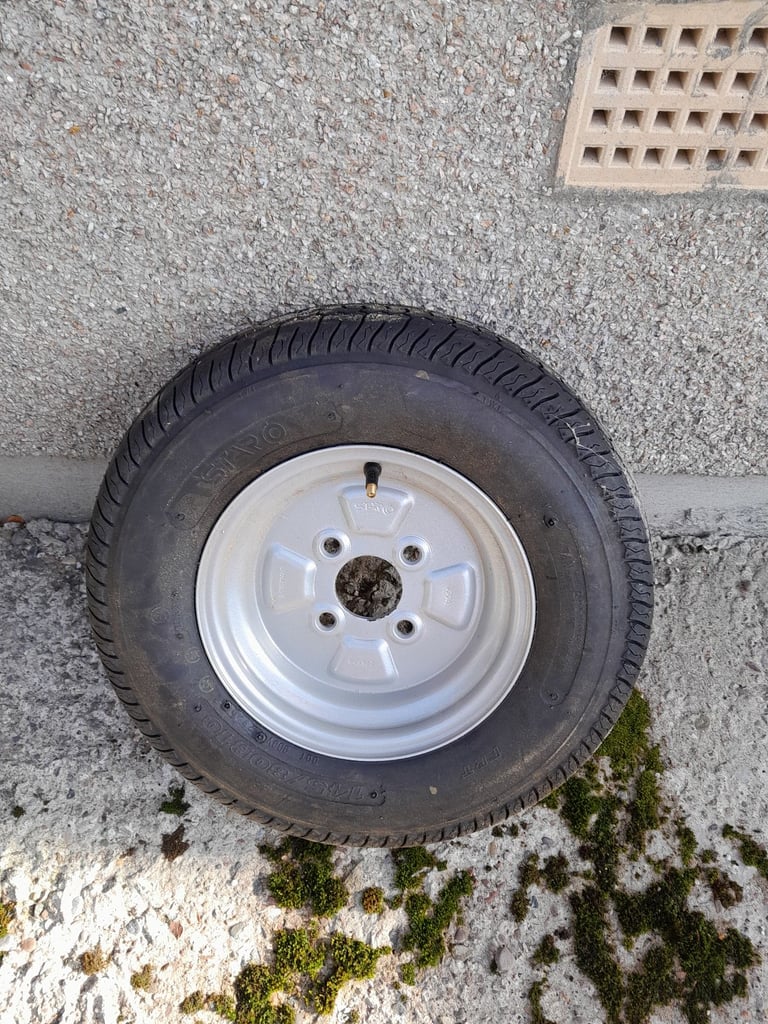 Brand new trailer wheel and tyre