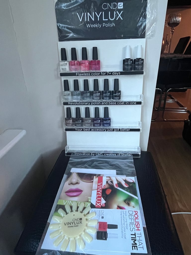 CND VINYLUX DISPLAY KIT WALL RACK START UP SET