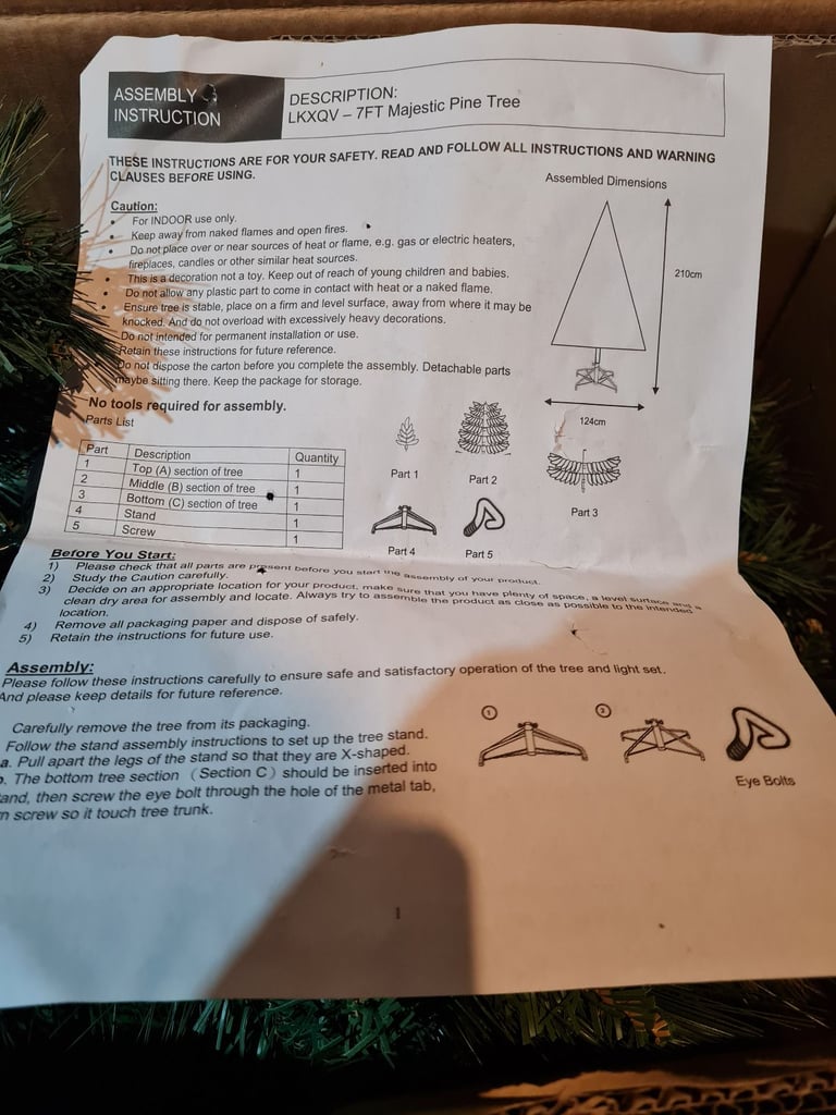 7ft Majestic Christmas Tree 