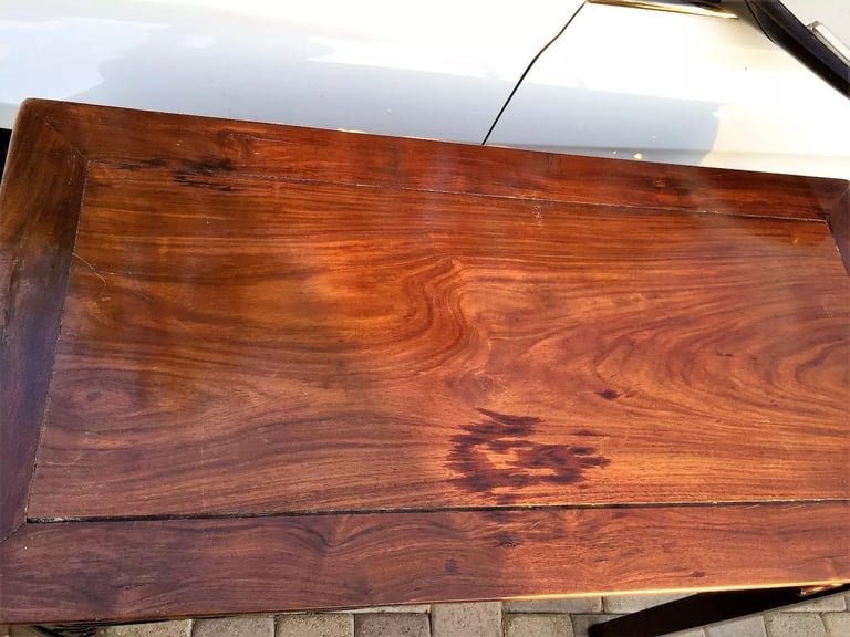 VERY RARE ANTIQUE 18th C CHINESE HUANGHUALI WOOD SIDE TABLE