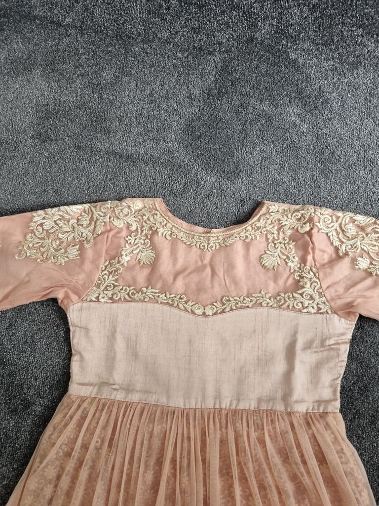 Asian Pakistani Wedding Party Long Maxi Dress New 