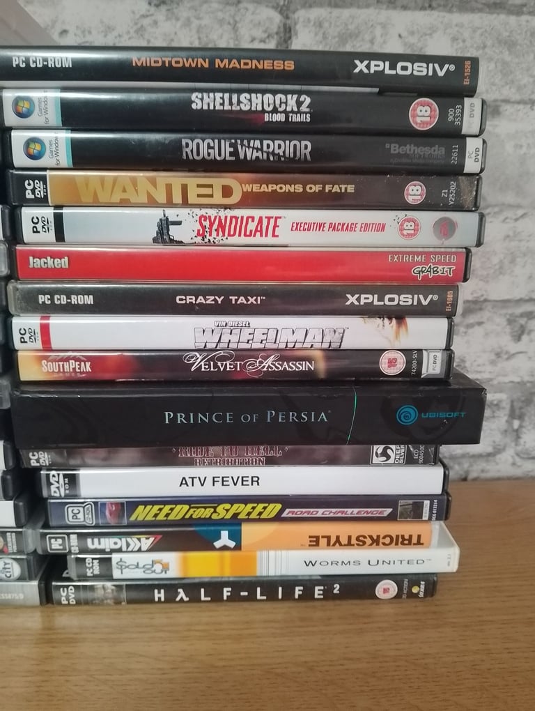 36 complete in box pc games 