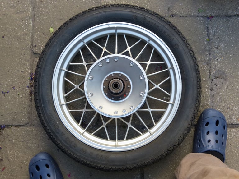 BMW R100RT Classic Motorcycle Rear Wheel (Snowflake)