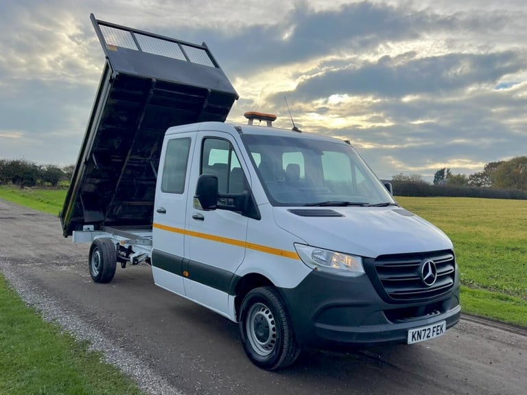 image for MERCEDES-BENZ SPRINTER 2.1 315 CDI L3 DOUBLE CAB CREW CAB TIPPER White Manual D