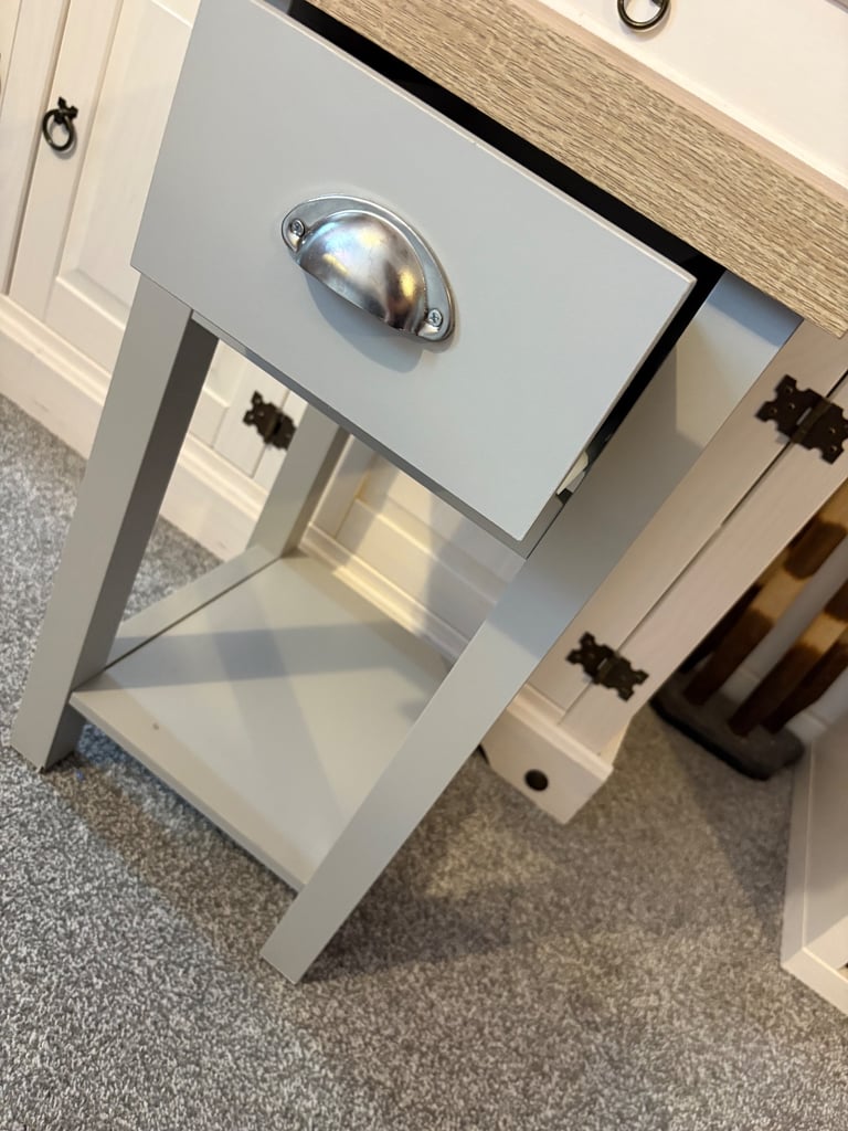 Grey bed side table x1