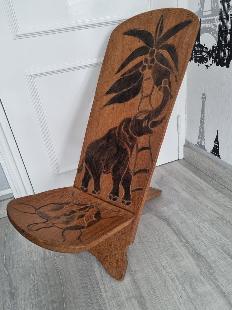 Senegal wooden chair 70cm 