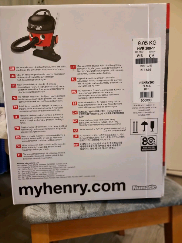 Numatic Vaccum Cleaner. Hoover