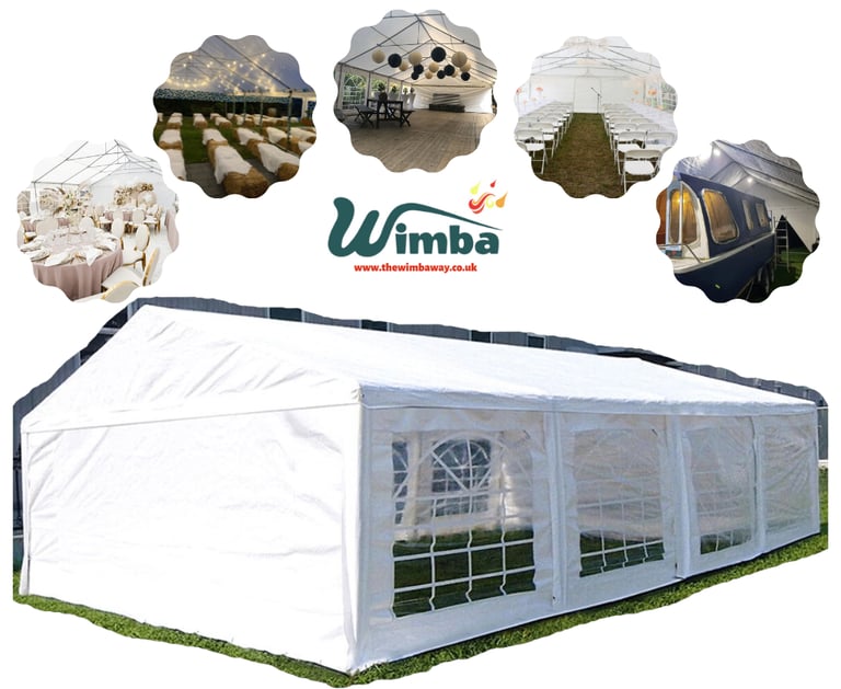 New 4x8m Heavy-Duty Marquee | PE/PVC | Complete Party Tent Kits  