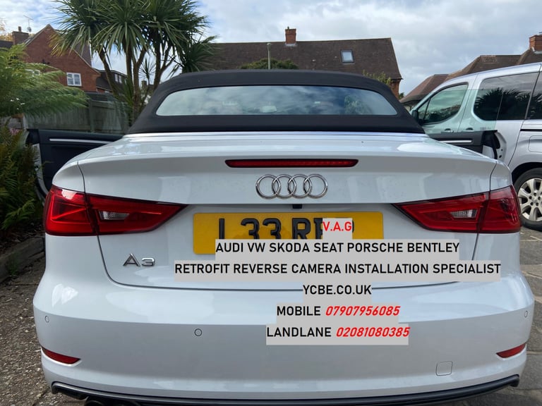 ORIGINAL REVERSE CAMERA INSTALLATION SPECIALIST VW SKODA SEAT AUDI PORSCHE 