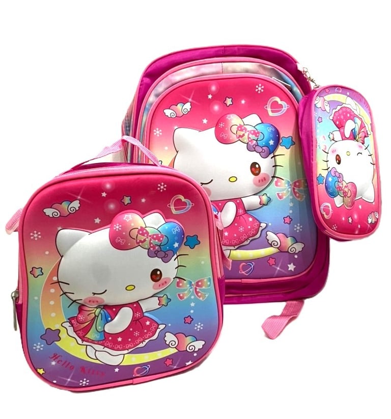 image for Kids School Backpack set with Lunchbox and Pencil case 41X30X20cm