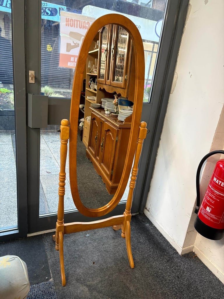 image for Full-Length Wooden Framed Mirror 