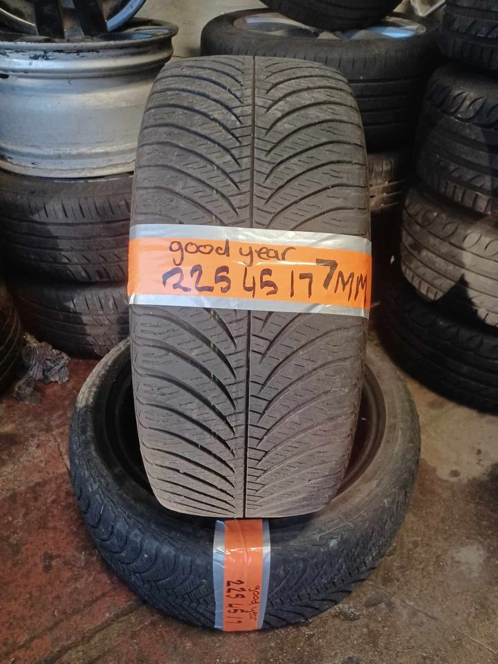 225 45 17 Goodyear All Season Tyres Matching Set Only £70 fitted and balanced open 7 days