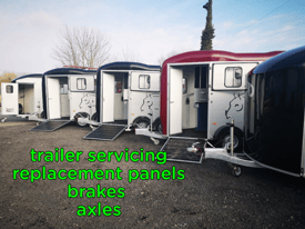 Horse box trailer panels wheels brakes ifor Williams