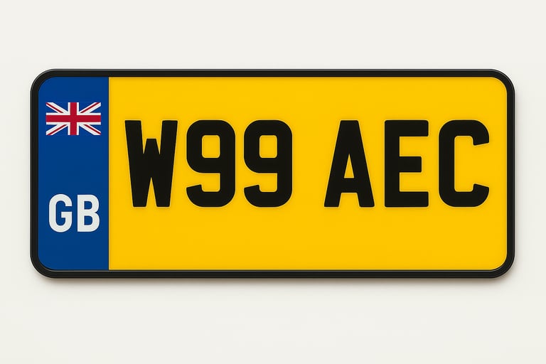 Private Registration W99 AEC – “Whippy 99 All Events Catering” · Ideal for Ice Cream or Catering Van