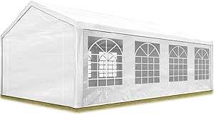 image for TOOLPORT Marquee Garden Tent 4x8 m Gazebo tarpaulin 100% waterproof