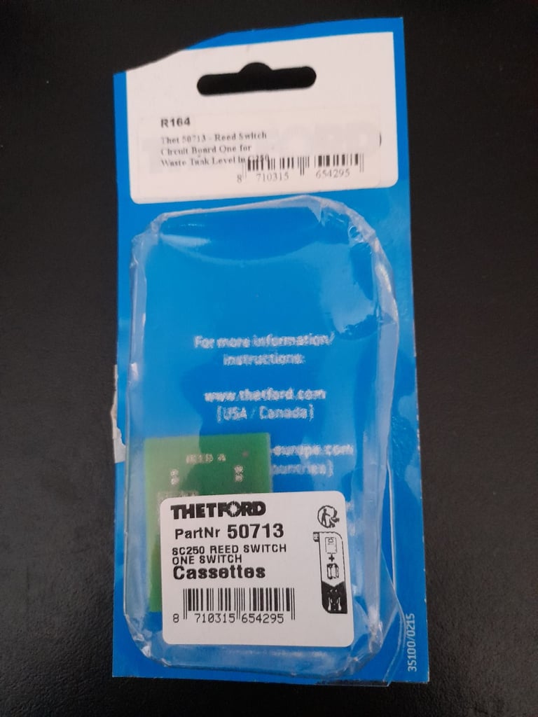 Thetford 50713 Reed Switch for C250 Thetford Toilet £10