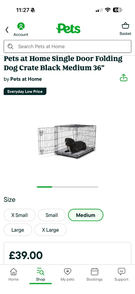 Medium dog / puppy crate NEW