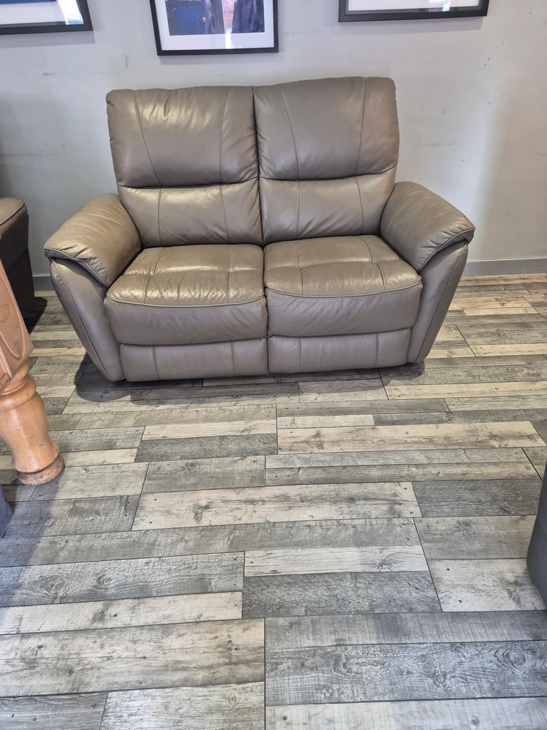 Absolutely stunning Stone Leather Sofa.