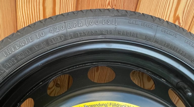 Audi A1   VW Polo   VW Golf  18inch Space Saver wheel          1J0601027M.  3.5,Jx18H2