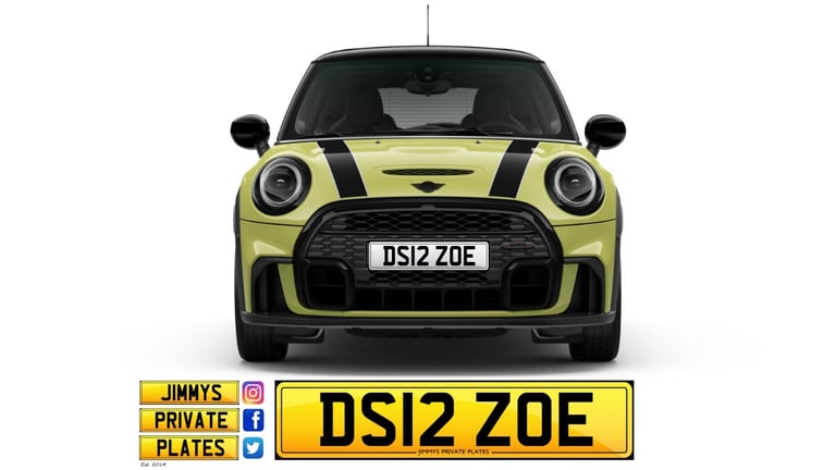 Zoe private number plates 