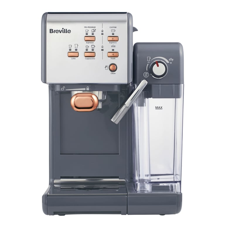 Brand New In Box. Breville Coffee Machine, Grey and Rose Gold Colour