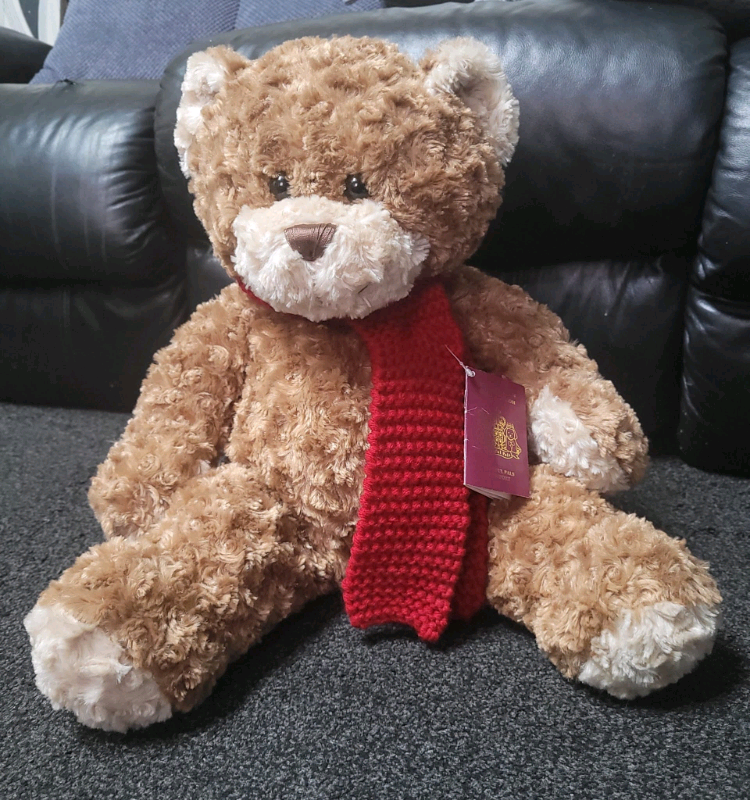 Large Playful Pals Teddy Bear With Passport in Blackburn